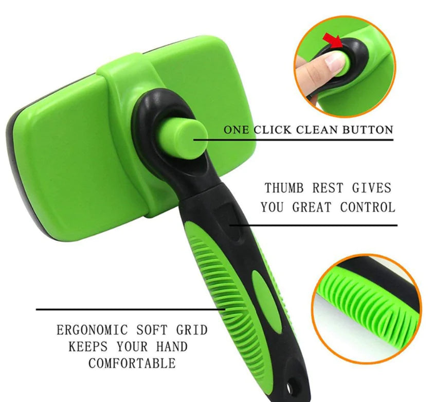 Automatic Pet Grooming Brush for Shedding and Cleaning