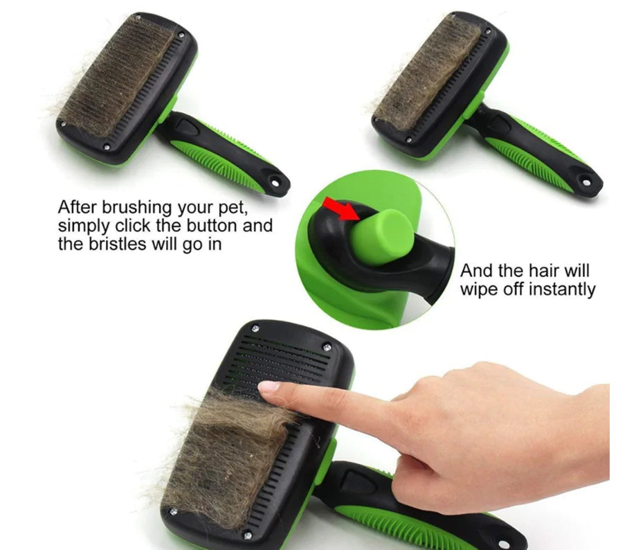 Automatic Pet Grooming Brush for Shedding and Cleaning