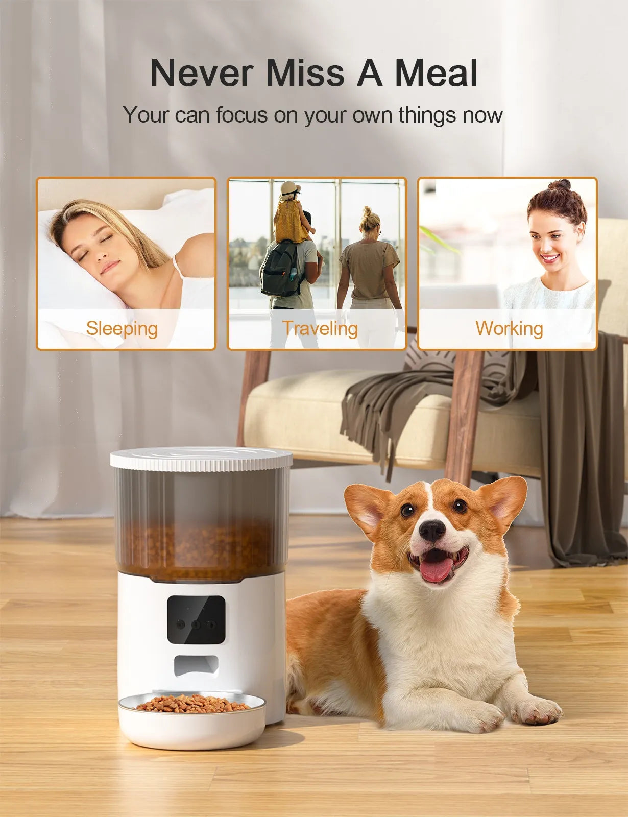 Automatic Pet Feeder. Dog & Cats.