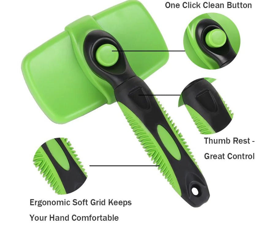 Automatic Pet Grooming Brush for Shedding and Cleaning