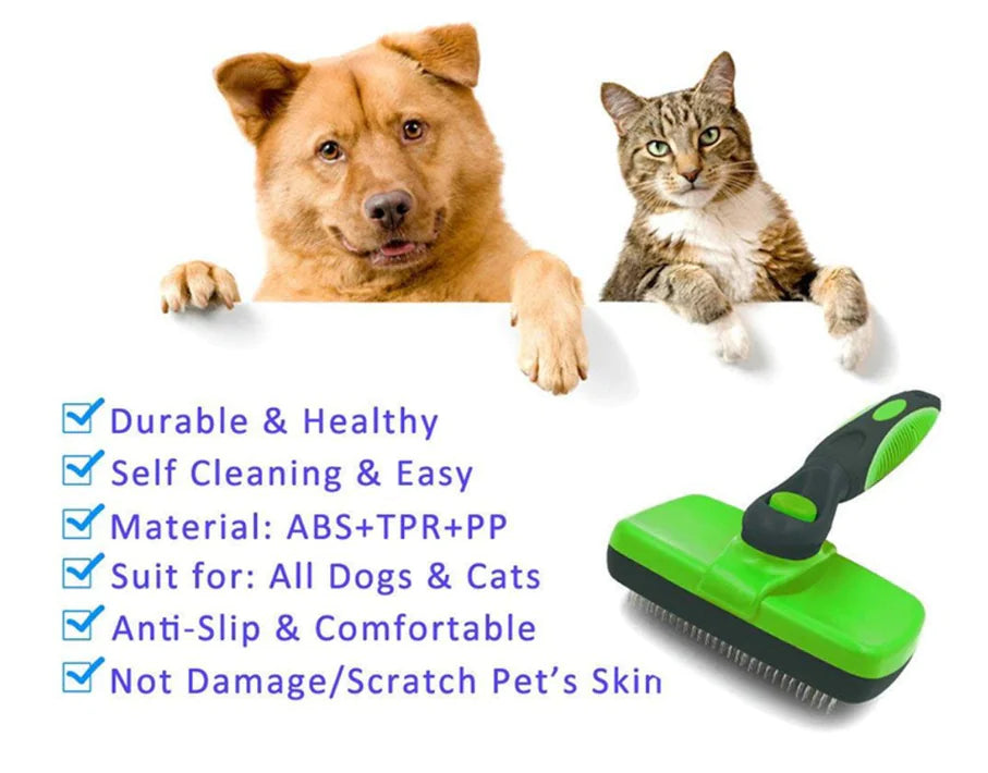 Automatic Pet Grooming Brush for Shedding and Cleaning